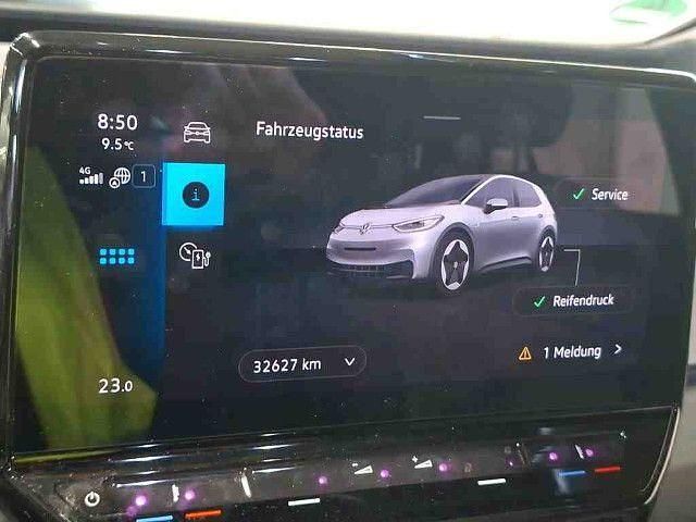 Gebraucht VW ID.3 Pro 107 kW (146 PS) 2022 Gletscherweiß metallic schwarz (metallic) Kleinwagen