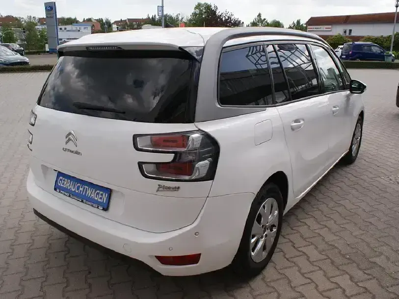 Gebraucht Citroën Grand C4 Picasso SELECTION 120 PS (88 kW) 2016 Lack weiss banquise/flach standard Van / Kleinbus