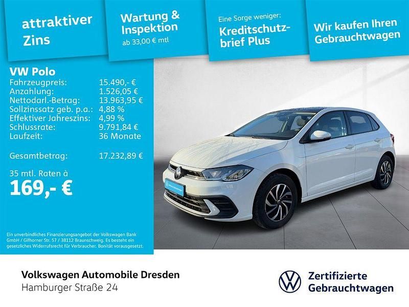 Weiß Gebraucht 2022 VW Polo Life Limousine | 15.490 € (Fairer Preis) - Bild 1/4