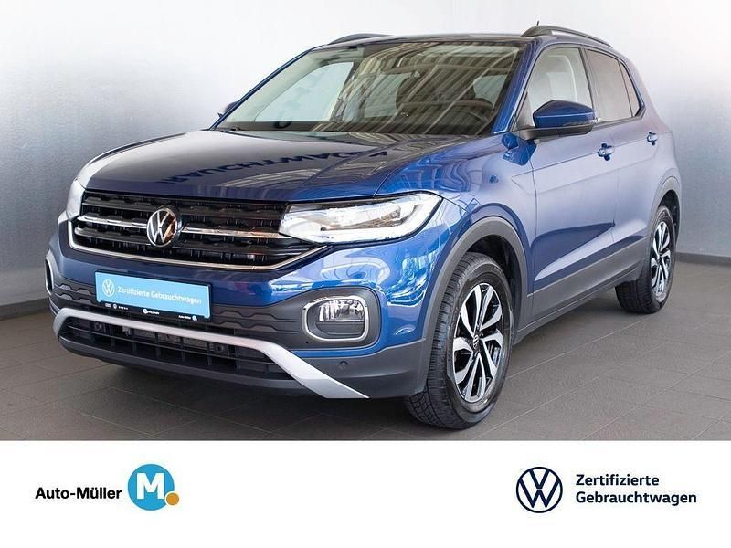 Reef blue metallic (metallic) Gebraucht 2023 VW T-Cross Active SUV | 20.980 € (Fairer Preis) - Bild 1/4