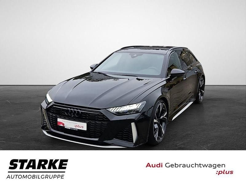Mythosschwarz metallic Gebraucht 2020 Audi RS6 Ambiente Kombi | 82.930 € (Superpreis) - Bild 1/3