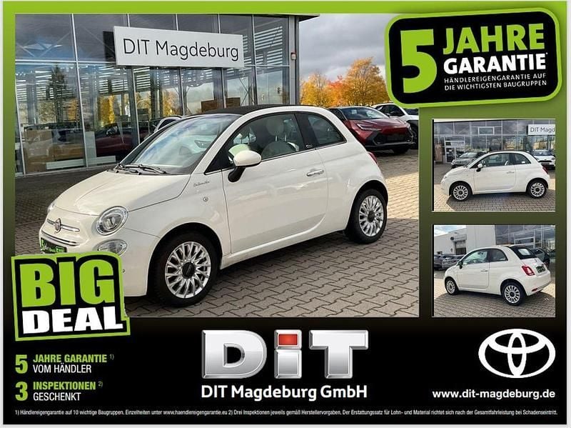 Gelato weiss Gebraucht 2022 Fiat 500C Dolcevita Cabrio | 11.990 € (Superpreis) - Bild 1/4