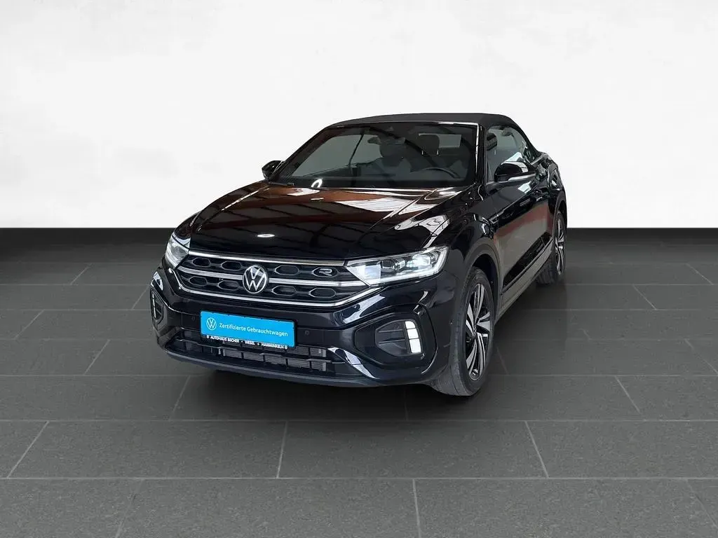 Gebraucht VW T-Roc Cabriolet R-line 150 PS (110 kW) 2022 Schwarz Cabrio