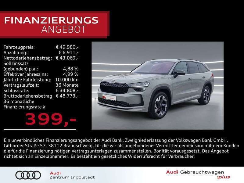 Stahlgrau Neu 2025 Skoda Kodiaq SportLine SUV | 49.980 € (Guter Preis) - Bild 1/3