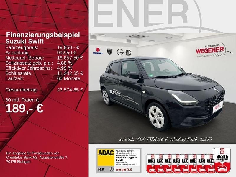 Gebraucht Suzuki Swift Comfort 83 PS (61 kW) 2025 Super black pearl Kleinwagen