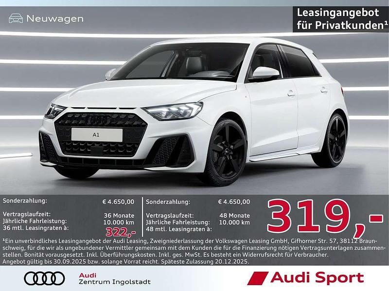 Gletscherweiß Neu 2025 Audi A1 Sportback S-Line Kleinwagen | 34.650 € (Fairer Preis) - Bild 1/3