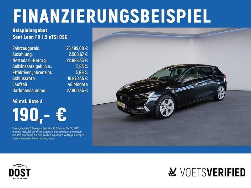 Gebraucht Seat Leon FR 150 PS (110 kW) 2024 Schwarz Limousine