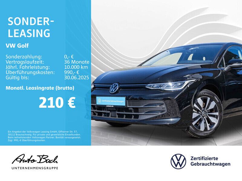 Schwarz (grenadillschwarz metallic) Gebraucht 2024 VW Golf VIII Pro Limousine | 24.470 € (Guter Preis) - Bild 1/4