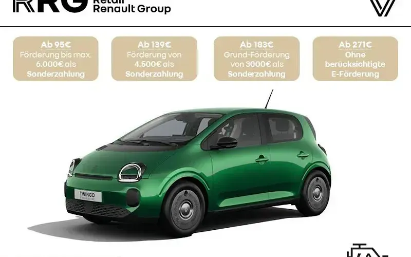 Nowe Renault Twingo Evolution 60 kW (82 KM) 2026 Zielony Hatchback