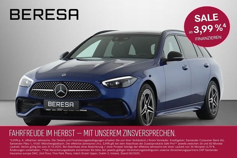 Korallenschwarz Gebraucht 2025 Mercedes C220 AMG Kombi | 54.950 € - Bild 1/4