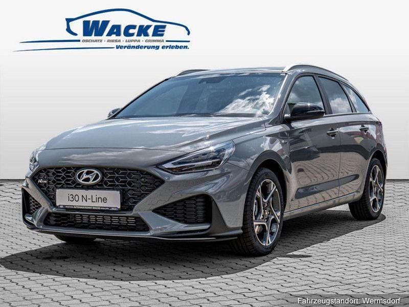 Farbe: grau Gebraucht 2022 Hyundai i30 N Line Kombi | 21.870 € - Bild 1/4
