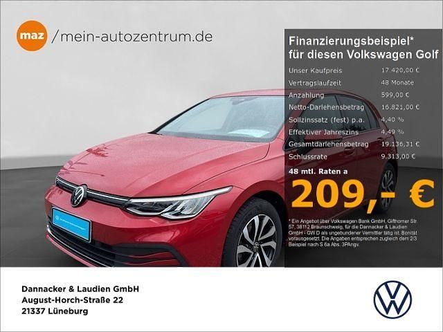Gebraucht VW Golf VIII Active 110 PS (80 kW) 2021 Kings red metallic Limousine