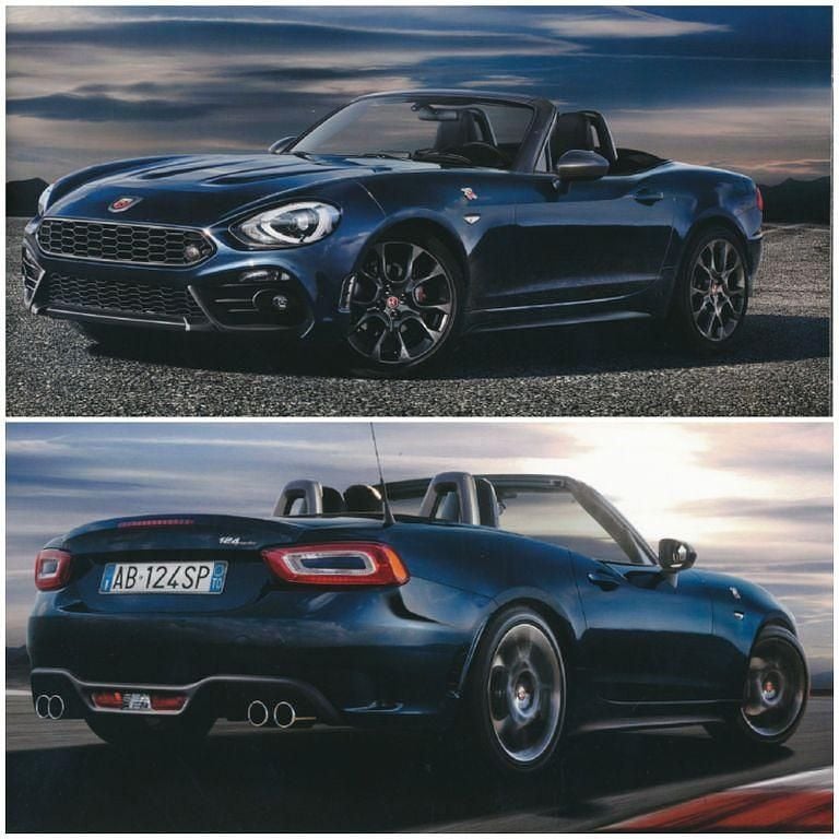 Blau Gebraucht 2019 Abarth 124 Spider Turismo Cabrio | 29.500 € (Guter Preis) - Bild 1/4