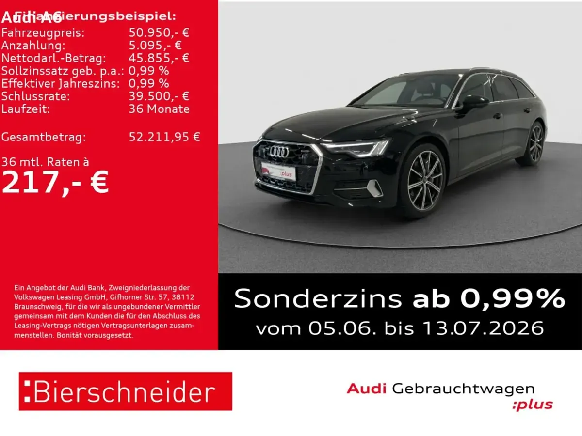 Gebraucht Audi A6 Advanced 299 PS (219 kW) 2025 Schwarz Kombi