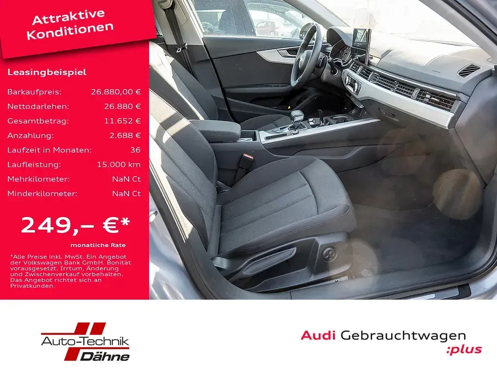 Gebraucht Audi A4 Advanced 163 PS (119 kW) 2023 Florettsilber metallic Kombi