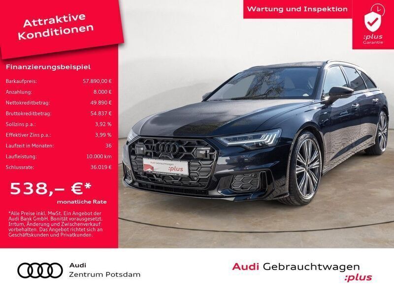Firmamentblau metallic Gebraucht 2024 Audi A6 S-Line Kombi | 57.890 € - Bild 1/3
