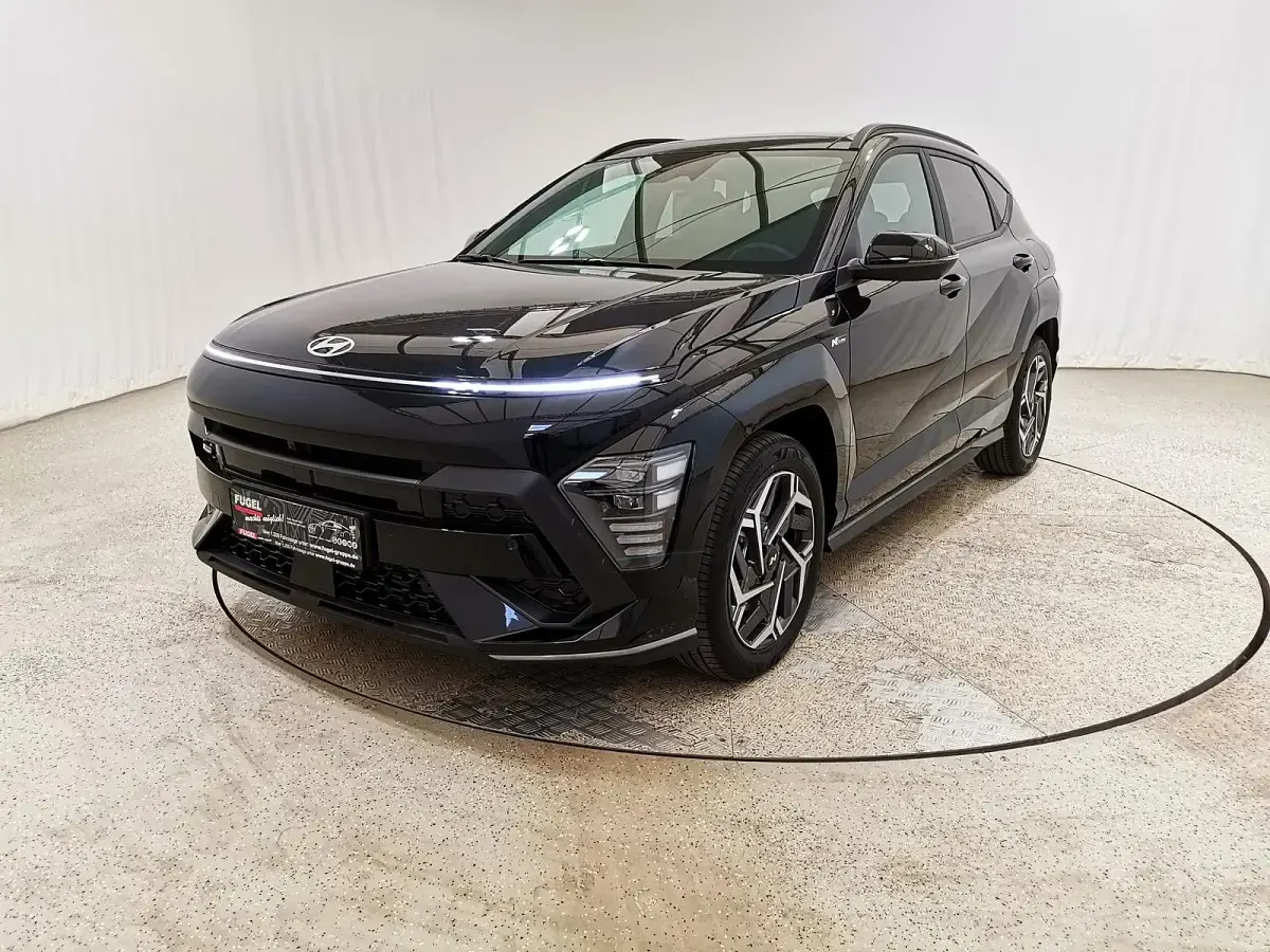 Gebraucht Hyundai Kona N Line 199 PS (146 kW) 2024 Abyss black / mic SUV