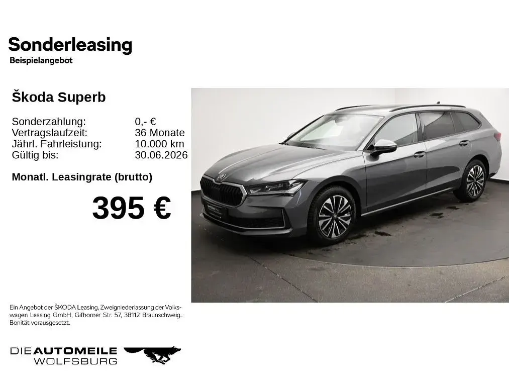 Second-hand Skoda Superb Selection 150 CP (110 kW) 2025 Gri Break