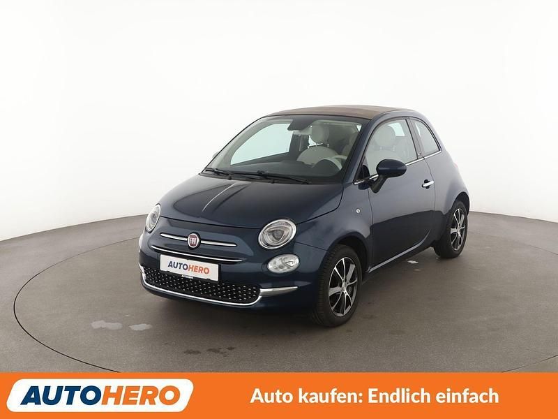 Blau Gebraucht 2019 Fiat 500C Lounge Cabrio | 9.710 € (Guter Preis) - Bild 1/3