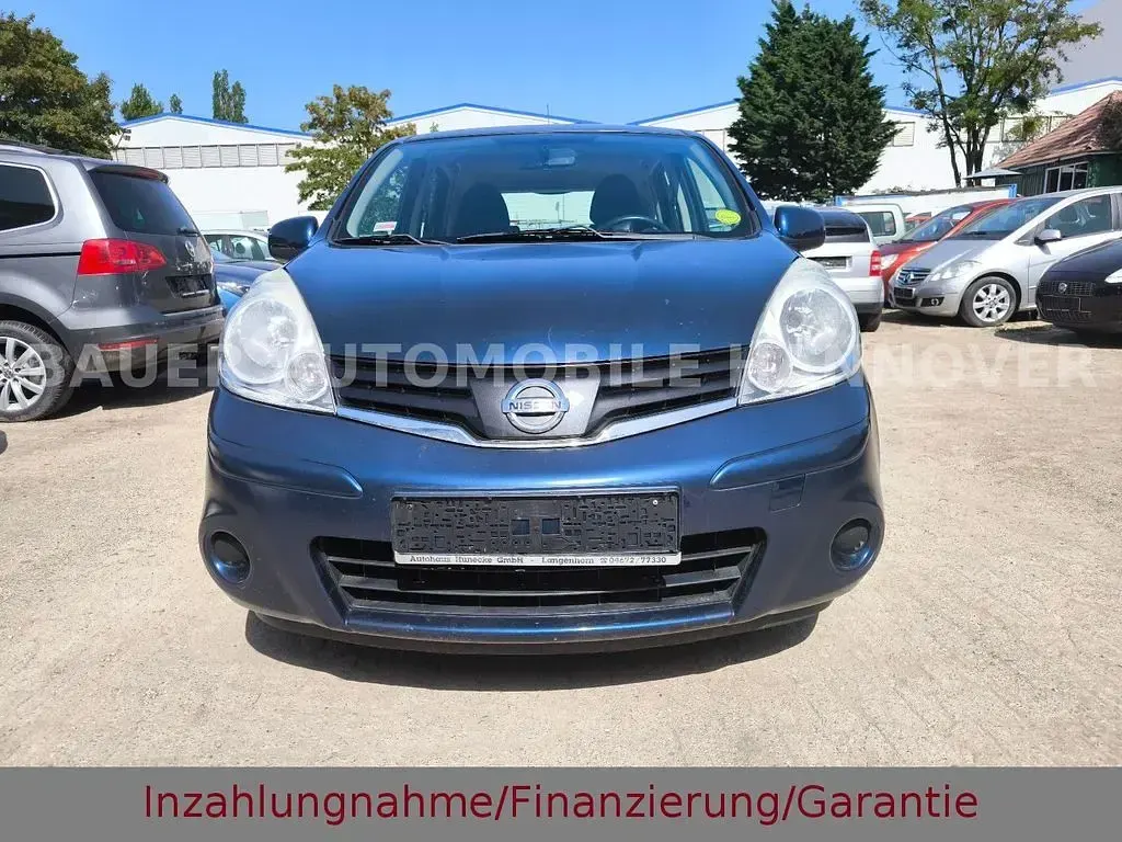 Gebraucht Nissan Note Acenta 88 PS (64 kW) 2010 Blau Kleinwagen