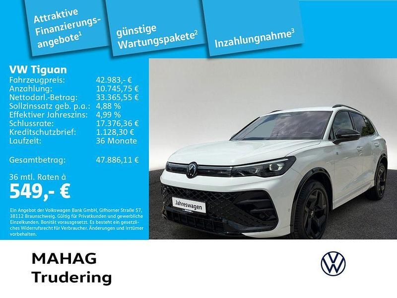 Weiß Gebraucht 2024 VW Tiguan R-line SUV | 42.983 € (Guter Preis) - Bild 1/2