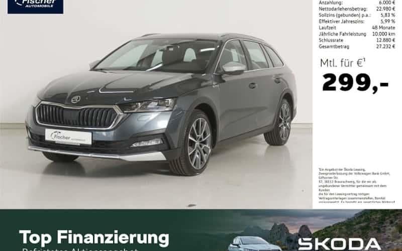 Grau Gebraucht 2021 Skoda Octavia Scout 4x4 Kombi | 28.980 € (Guter Preis) - Bild 1/4