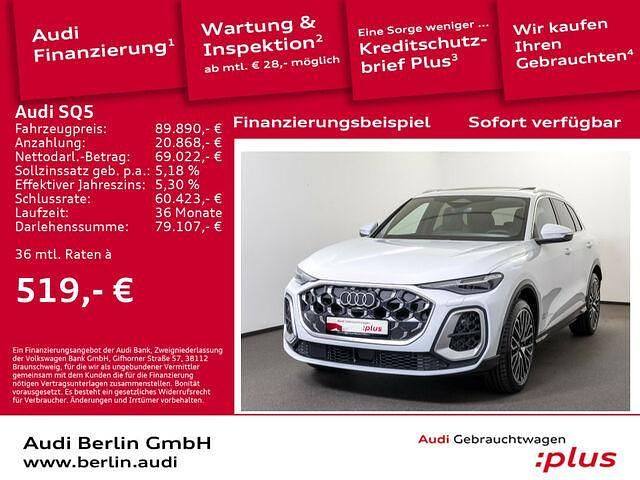 Gletscherweiß metallic Gebraucht 2025 Audi SQ5 Ambiente SUV | 89.890 € (Teuer) - Bild 1/2