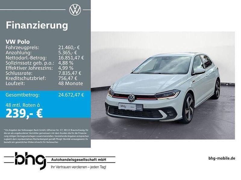 Weiß Gebraucht 2022 VW Polo GTI Limousine | 21.460 € (Fairer Preis) - Bild 1/4