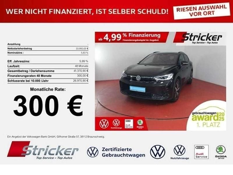 Grenadillschwarz metallic Gebraucht 2023 VW ID.4 GTX SUV | 33.949 € (Superpreis) - Bild 1/4