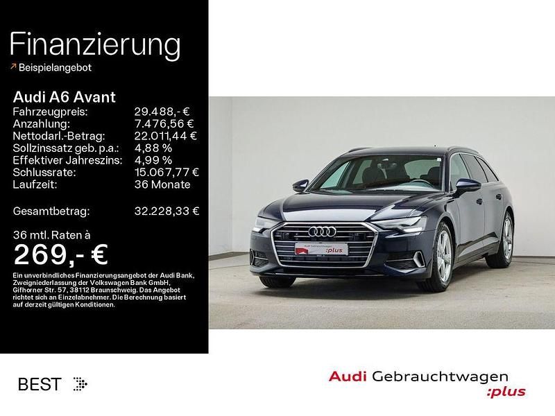 Gebraucht Audi A6 Sport 163 PS (119 kW) 2022 Firmamentblau metallic (metallic) Kombi