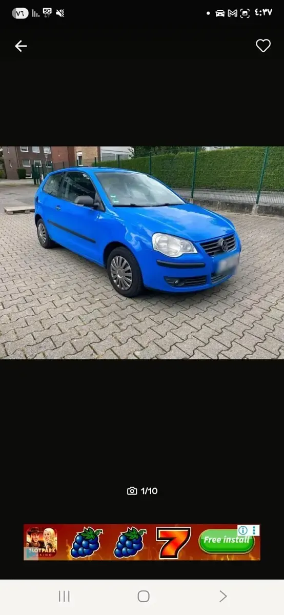 Gebraucht VW Polo 80 PS (58 kW) 2007 Blau Kleinwagen