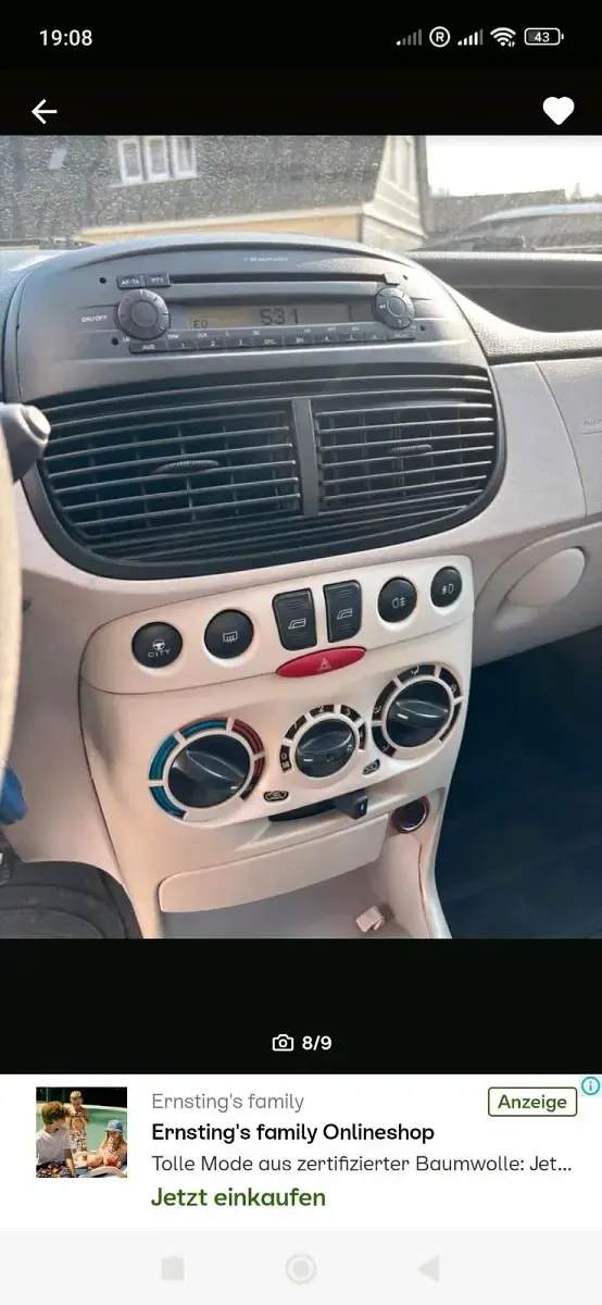 Gebraucht Fiat Punto 44 PS (32 kW) 2005 Grau Kleinwagen