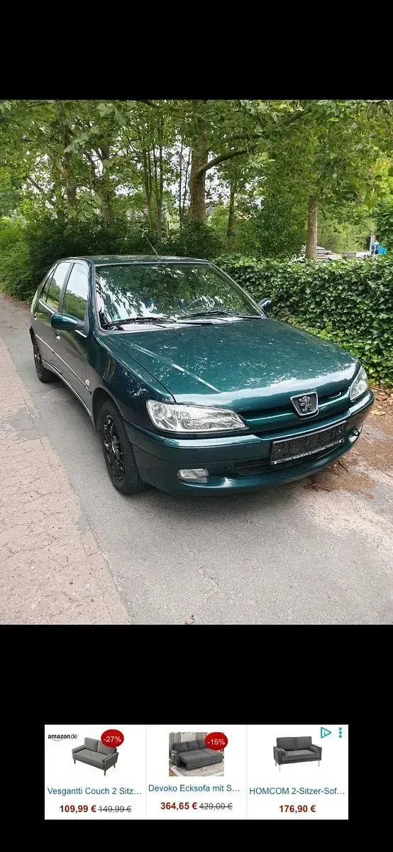 Gebraucht Peugeot 306 Style 75 PS (55 kW) 1999 Grün Limousine