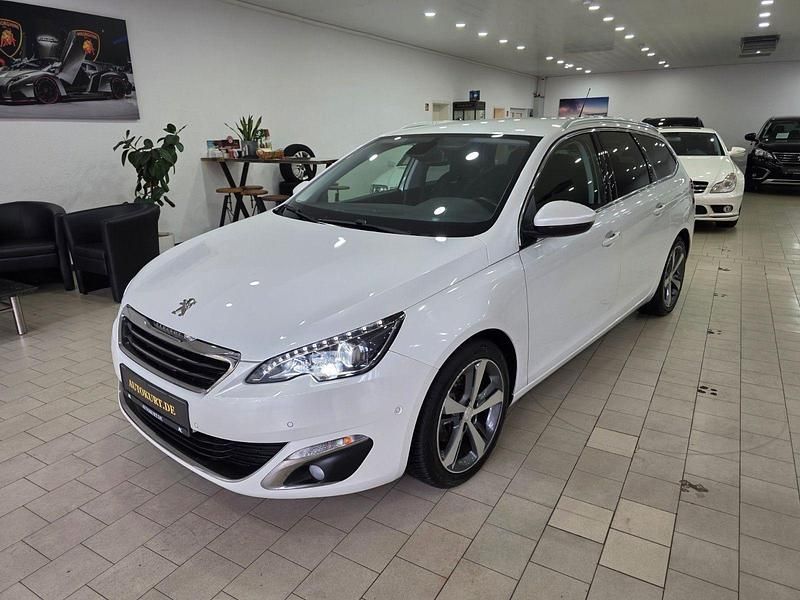 Weiß Gebraucht 2015 Peugeot 308 SW Allure Kombi | 8.590 € - Bild 1/4