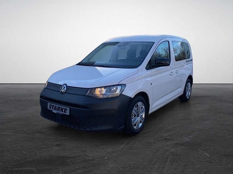 Gebraucht VW Caddy Basis 102 PS (75 kW) 2021 Grau (indiumgrau metallic) Van / Kleinbus