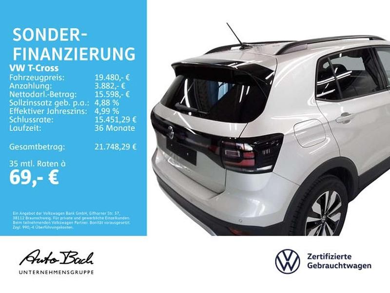 Gebraucht VW T-Cross Move 95 PS (69 kW) 2023 Silber SUV