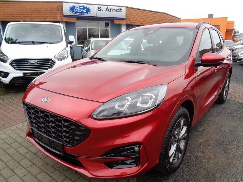 Lucid red metallic Gebraucht 2022 Ford Kuga ST-Line SUV | 24.988 € (Superpreis) - Bild 1/4