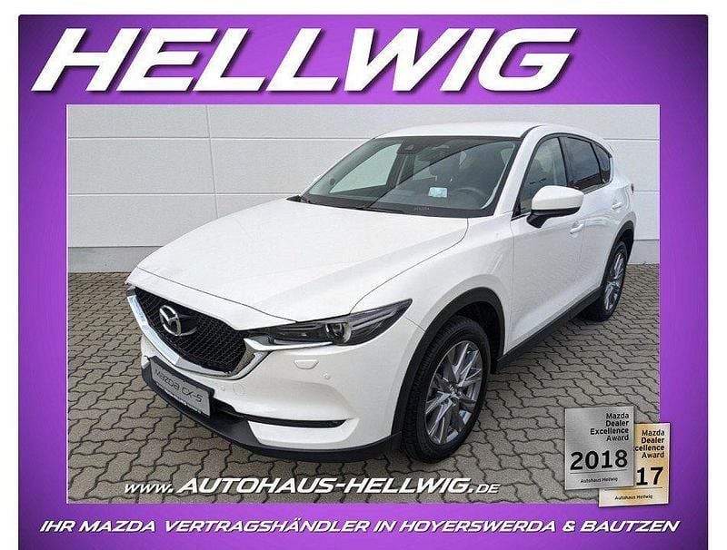 Arctic white (metallic) Gebraucht 2021 Mazda CX-5 Ad'Vantage SUV | 25.480 € (Guter Preis) - Bild 1/4