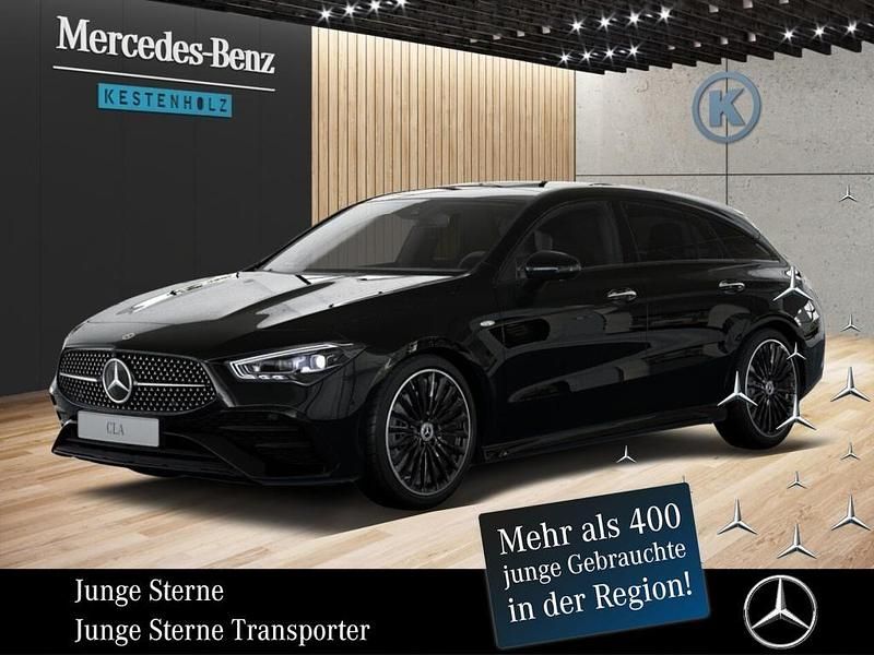 Metalliclack kosmosschwarz Gebraucht 2025 Mercedes CLA250e Shooting Brake AMG Kombi | 49.988 € - Bild 1/4