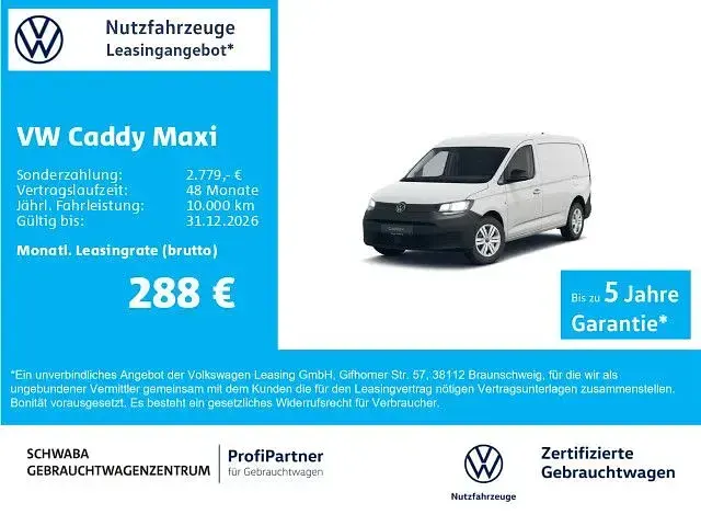 Gebraucht VW Caddy Maxi R 122 PS (89 kW) 2025 Weiß Van / Kleinbus