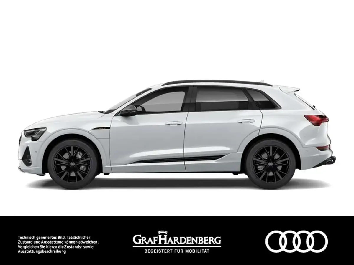 Gebraucht Audi e-tron S-Line 300 kW (408 PS) 2023 Gletscherweiß metallic SUV