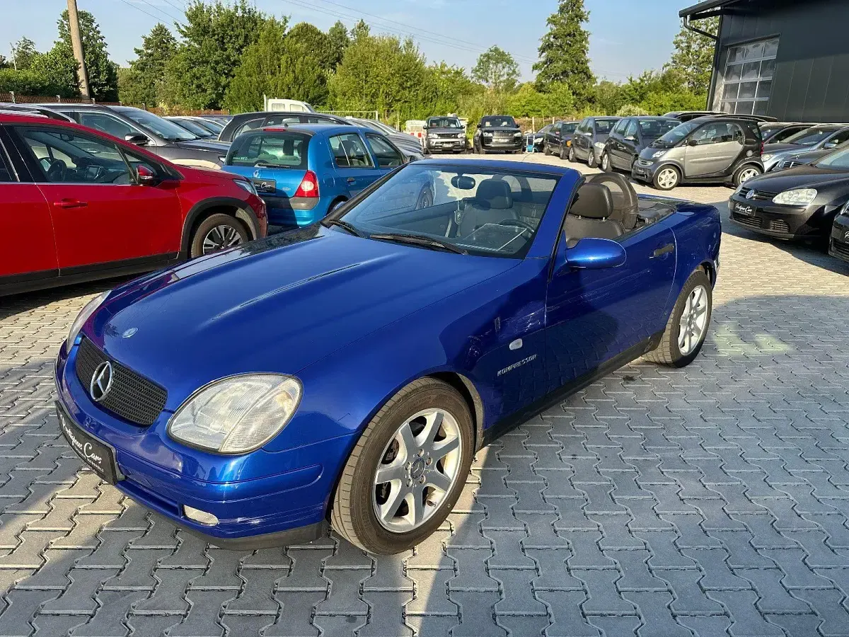 Gebraucht Mercedes SLK230 193 PS (141 kW) 1997 Blau Cabrio