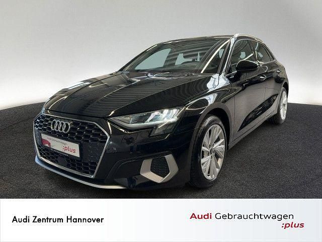 0e mythosschwarz metallic (metallic) Gebraucht 2021 Audi A3 Sportback Advanced Kombi | 22.950 € (Fairer Preis) - Bild 1/4