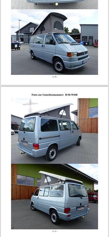 Używany VW T4 78 KM (57 kW) 1992 Srebrny Van