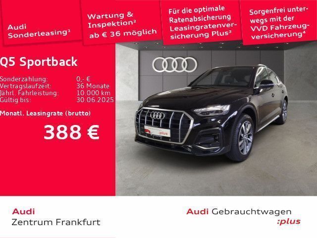 Mythosschwarz metallic Gebraucht 2024 Audi Q5 Sportback Ambiente SUV | 46.480 € (Guter Preis) - Bild 1/3
