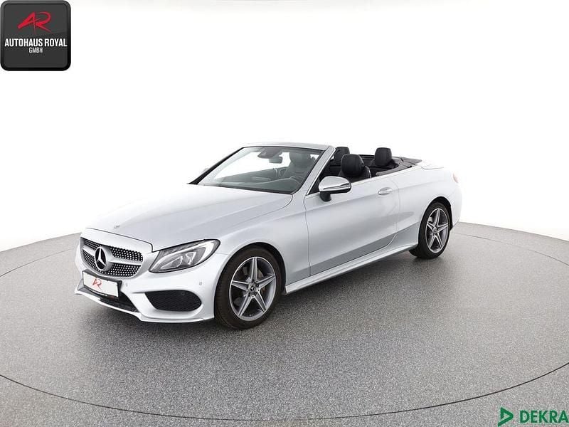 Silber Gebraucht 2018 Mercedes C220 AMG Cabrio | 27.470 € (Superpreis) - Bild 1/4