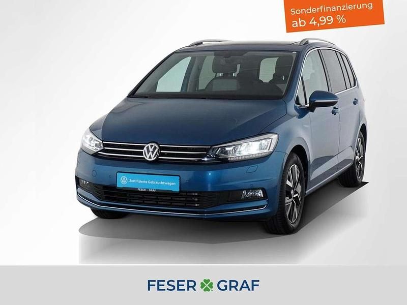 Caribbean blue metallic Gebraucht 2020 VW Touran Highline Van / Kleinbus | 26.080 € (Fairer Preis) - Bild 1/1