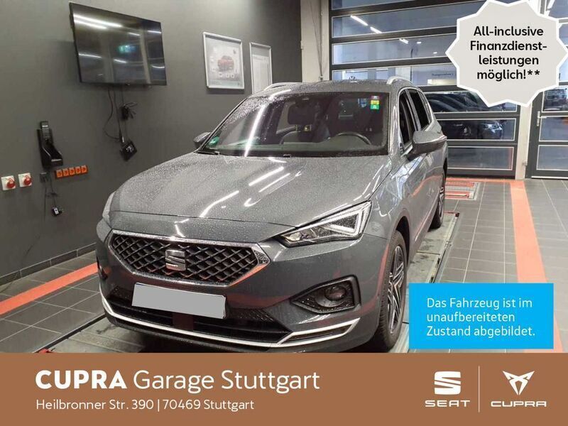 Delfin grau metallic Gebraucht 2021 Seat Tarraco XCELLENCE SUV | 35.830 € (Etwas zu teuer) - Bild 1/4
