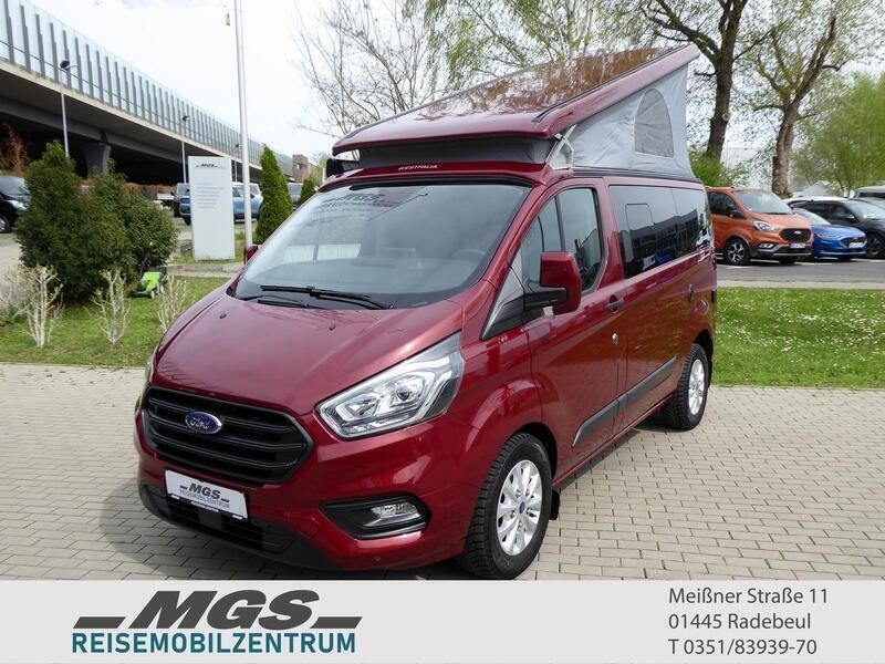 Dunkel karminrot Gebraucht 2021 Ford Transit Custom Nugget Limousine | 46.950 € (Teuer) - Bild 1/4