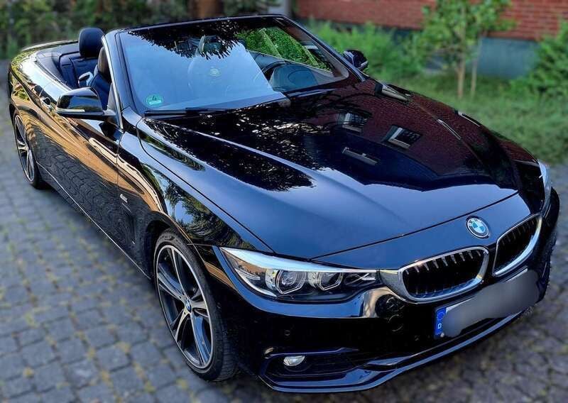 Schwarz Gebraucht 2017 BMW 430 Cabriolet Sport Line Cabrio | 25.999 € (Fairer Preis) - Bild 1/4